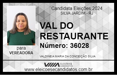 Candidato VAL DO RESTAURANTE 2024 - SILVA JARDIM - Eleições