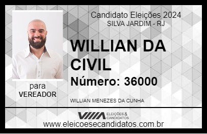 Candidato WILLIAN DA CIVIL 2024 - SILVA JARDIM - Eleições