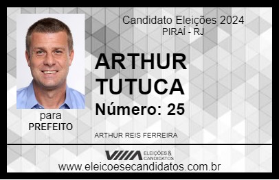 Candidato ARTHUR TUTUCA 2024 - PIRAÍ - Eleições