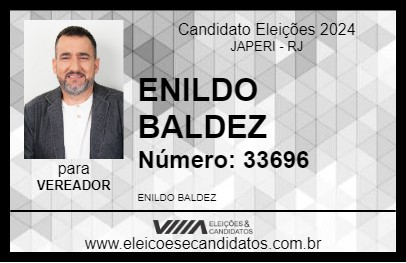 Candidato ENILDO  BALDEZ 2024 - JAPERI - Eleições