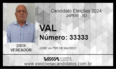 Candidato VAL 2024 - JAPERI - Eleições