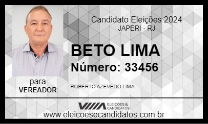 Candidato BETO LIMA 2024 - JAPERI - Eleições