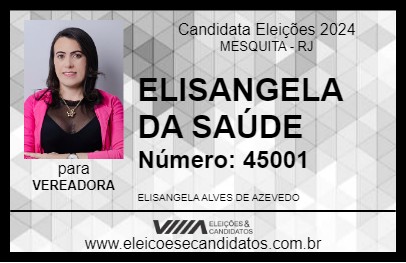 Candidato ELISANGELA DA SAÚDE 2024 - MESQUITA - Eleições