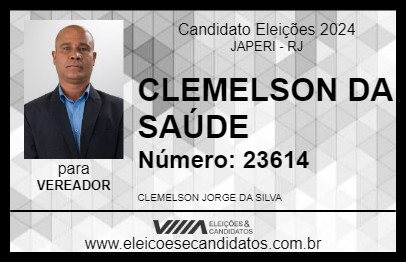 Candidato CLEMELSON DA SAÚDE 2024 - JAPERI - Eleições