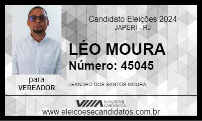 Candidato LÉO MOURA 2024 - JAPERI - Eleições