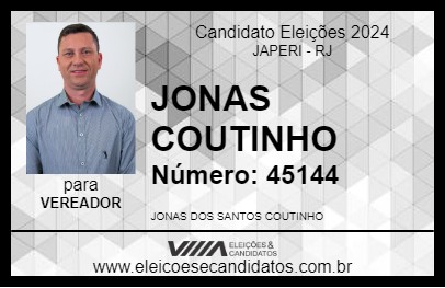 Candidato JONAS COUTINHO 2024 - JAPERI - Eleições