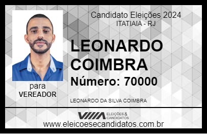 Candidato LEONARDO COIMBRA 2024 - ITATIAIA - Eleições