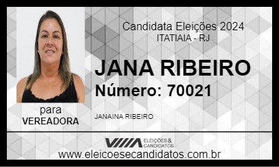 Candidato JANA RIBEIRO 2024 - ITATIAIA - Eleições