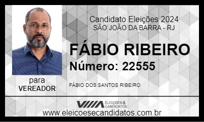 Candidato FÁBIO RIBEIRO 2024 - SÃO JOÃO DA BARRA - Eleições