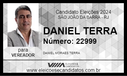 Candidato DANIEL TERRA 2024 - SÃO JOÃO DA BARRA - Eleições