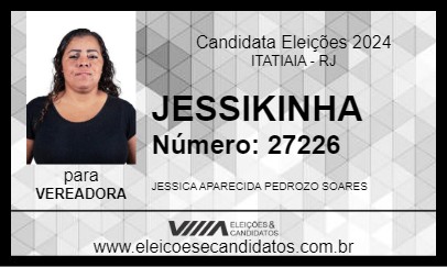 Candidato JESSIKINHA 2024 - ITATIAIA - Eleições