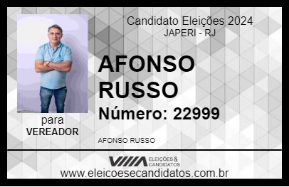 Candidato AFONSO RUSSO 2024 - JAPERI - Eleições