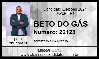 Candidato BETO DO GÁS 2024 - JAPERI - Eleições