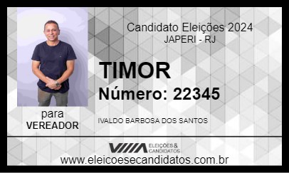 Candidato TIMOR 2024 - JAPERI - Eleições