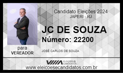 Candidato JC DE SOUZA 2024 - JAPERI - Eleições