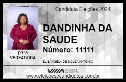 Candidato DANDINHA DA SAUDE 2024 - JAPERI - Eleições