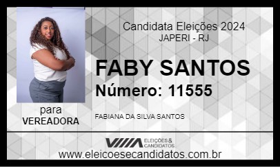 Candidato FABY SANTOS 2024 - JAPERI - Eleições