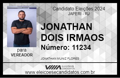 Candidato JONATHAN DOIS IRMAOS 2024 - JAPERI - Eleições