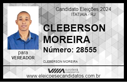 Candidato CLEBERSON MOREIRA 2024 - ITATIAIA - Eleições