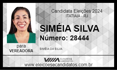 Candidato SIMÉIA SILVA 2024 - ITATIAIA - Eleições