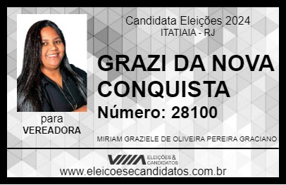 Candidato GRAZI DA NOVA CONQUISTA 2024 - ITATIAIA - Eleições