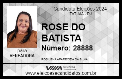 Candidato ROSE DO BATISTA 2024 - ITATIAIA - Eleições