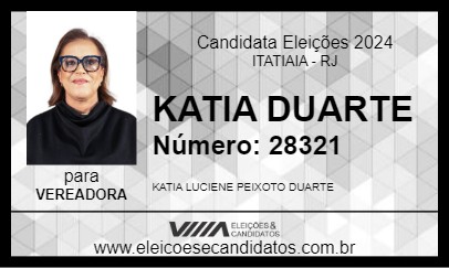 Candidato KATIA  DUARTE 2024 - ITATIAIA - Eleições