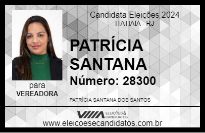 Candidato PATRÍCIA SANTANA 2024 - ITATIAIA - Eleições