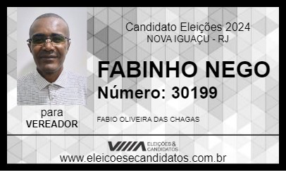 Candidato FABINHO NEGO 2024 - NOVA IGUAÇU - Eleições