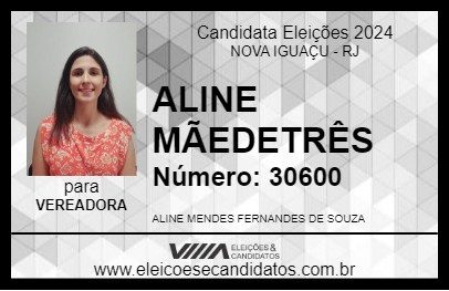 Candidato ALINE MÃEDETRÊS 2024 - NOVA IGUAÇU - Eleições