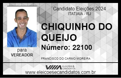 Candidato CHIQUINHO DO QUEIJO 2024 - ITATIAIA - Eleições