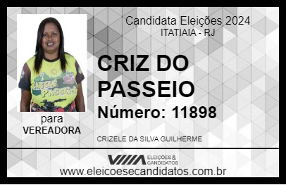 Candidato CRIZ DO PASSEIO 2024 - ITATIAIA - Eleições