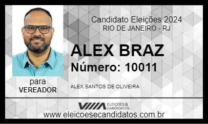 Candidato ALEX BRAZ 2024 - RIO DE JANEIRO - Eleições