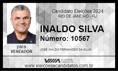 Candidato INALDO SILVA 2024 - RIO DE JANEIRO - Eleições