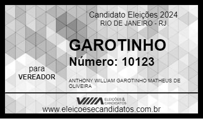 Candidato GAROTINHO 2024 - RIO DE JANEIRO - Eleições