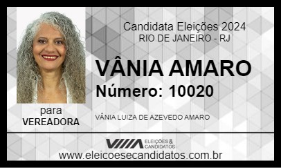 Candidato VÂNIA AMARO 2024 - RIO DE JANEIRO - Eleições