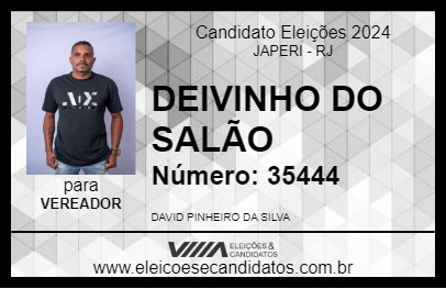 Candidato DEIVINHO DO SALÃO 2024 - JAPERI - Eleições