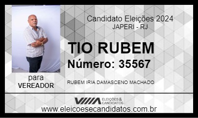 Candidato TIO RUBEM 2024 - JAPERI - Eleições