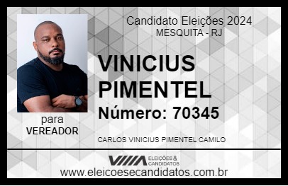 Candidato VINICIUS PIMENTEL 2024 - MESQUITA - Eleições