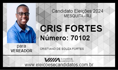 Candidato CRIS FORTES 2024 - MESQUITA - Eleições