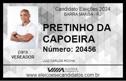 Candidato PRETINHO DA CAPOEIRA 2024 - BARRA MANSA - Eleições