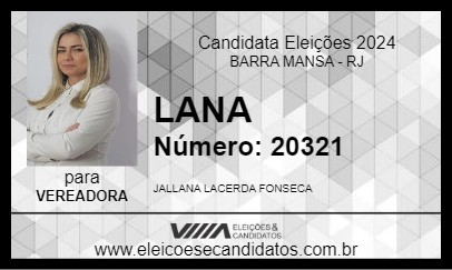 Candidato LANA 2024 - BARRA MANSA - Eleições