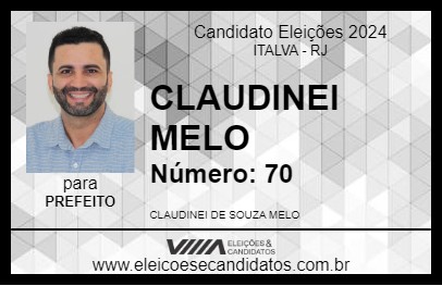 Candidato CLAUDINEI MELO 2024 - ITALVA - Eleições