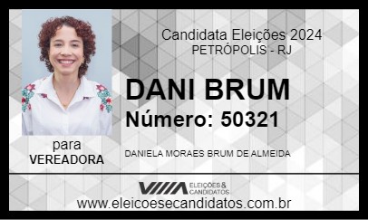 Candidato DANI BRUM 2024 - PETRÓPOLIS - Eleições