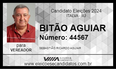 Candidato BITÃO AGUIAR 2024 - ITALVA - Eleições