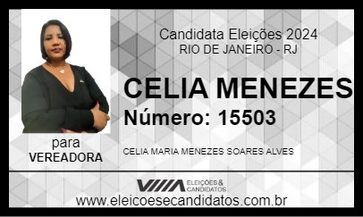 Candidato CELIA MENEZES 2024 - RIO DE JANEIRO - Eleições