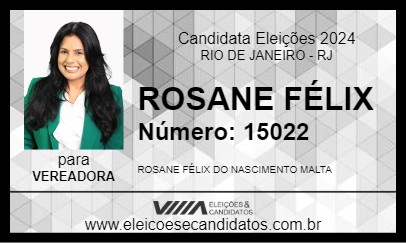 Candidato ROSANE FÉLIX 2024 - RIO DE JANEIRO - Eleições