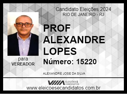 Candidato PROF ALEXANDRE LOPES 2024 - RIO DE JANEIRO - Eleições