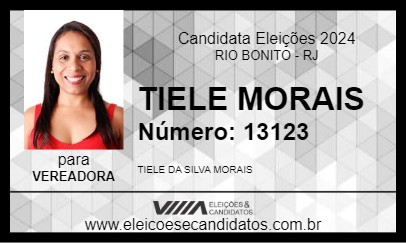 Candidato TIELE MORAIS 2024 - RIO BONITO - Eleições