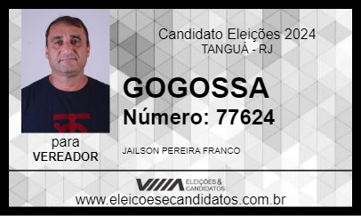 Candidato GOGOSSA 2024 - TANGUÁ - Eleições